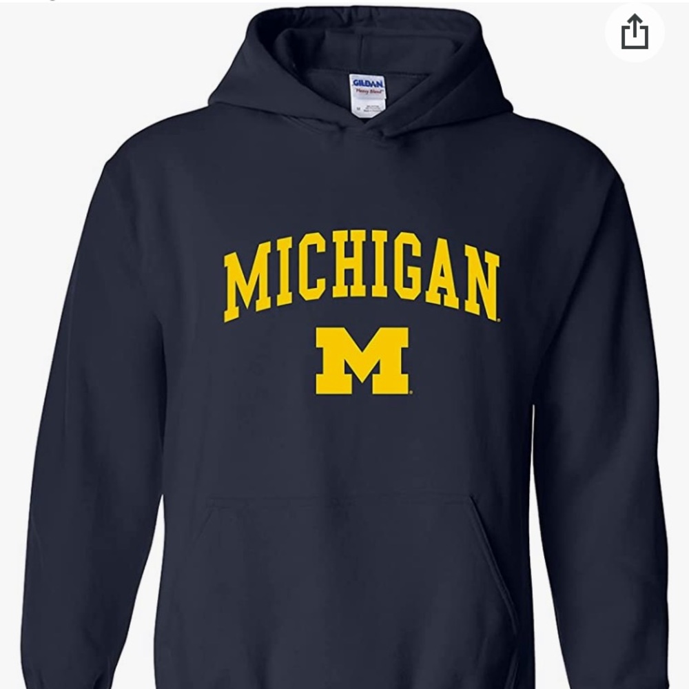 University of Michigan Sweater Hoodie Collegiate